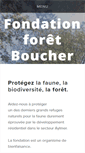 Mobile Screenshot of fondationforetboucher.ca